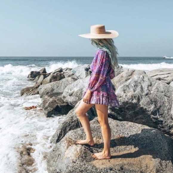 SOLD OUT Boho Purple Wisteria Long Sleeve Ruffled Dress - Picture 13 of 15